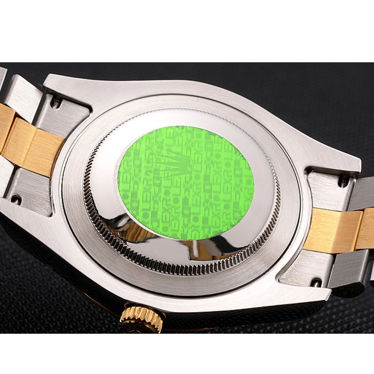 Aaa fake watches Dial Tone Gold Case Steel Bezel Bracelet Two Rolex Gold Datejust Swiss Stainless 0707